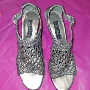 Brighton Silver Woven Women's Sandals